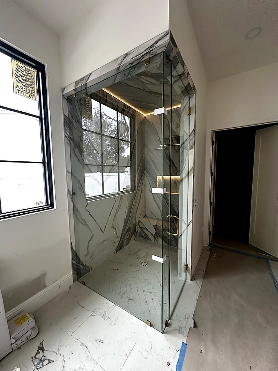 Large-format porcelain tile flooring installation in Central Florida home, KV Tileworks
