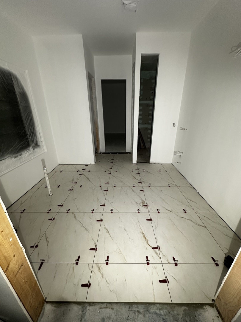 New construction tile floor installation, KV Tileworks Central Florida
